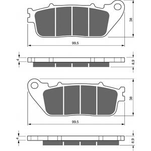 Brzdové obloženie GOLDFREN 277 S3