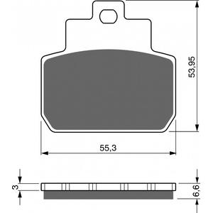 Brzdové obloženie GOLDFREN 263 AD  STREET
