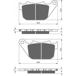 Brzdové obloženie GOLDFREN 274 AD