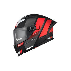 Integrálna helma na motorku MT BRAKER CHENTO B5 šedo-červeno-biela