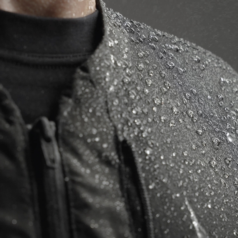 Bunda na motocykel Rebelhorn Jax čierno-červená