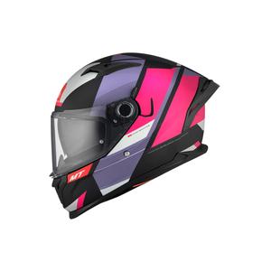Integrálna helma na motorku MT BRAKER CHENTO B9 ružovo-fialovo-biela