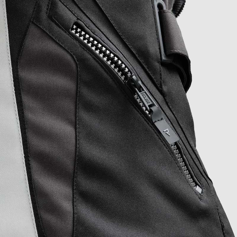 Dámska bunda na motocykel Rebelhorn Hiker IV čierno-šedo-fluorescenčno žltá