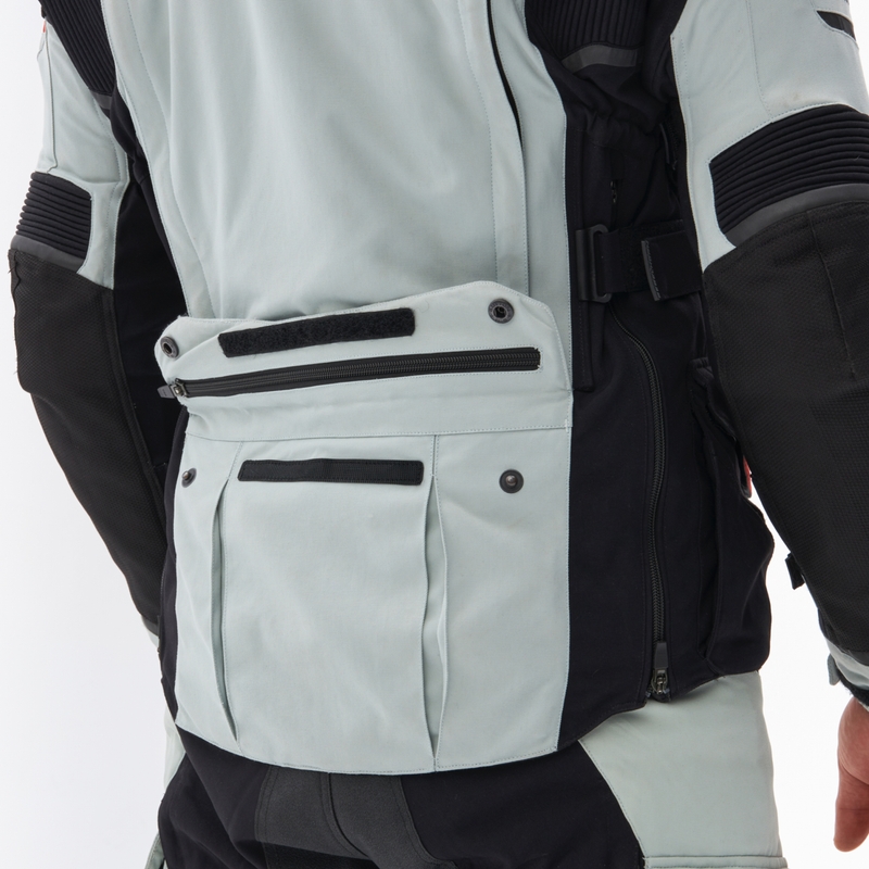 Motocyklová bunda Rebelhorn Range šedo-čierno-červená