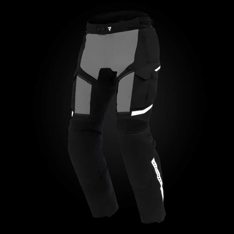 Nohavice na motocykel Rebelhorn Cubby V čierno-šedé