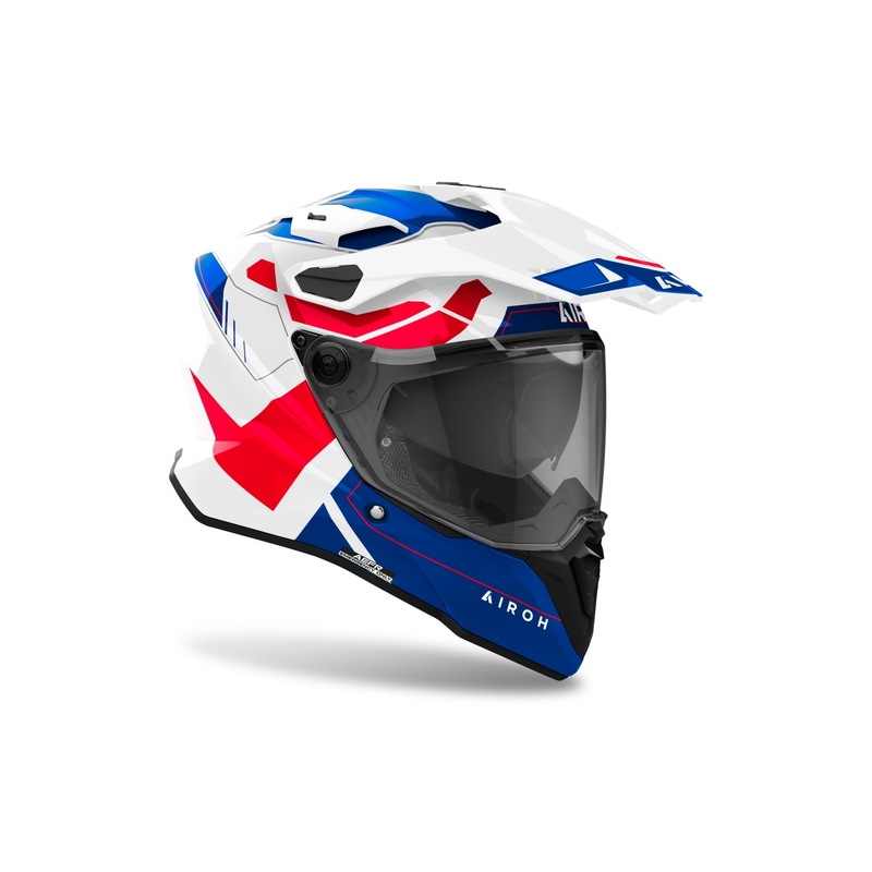 Enduro prilba Airoh Commander 2 Reveal lesklá modro-červená