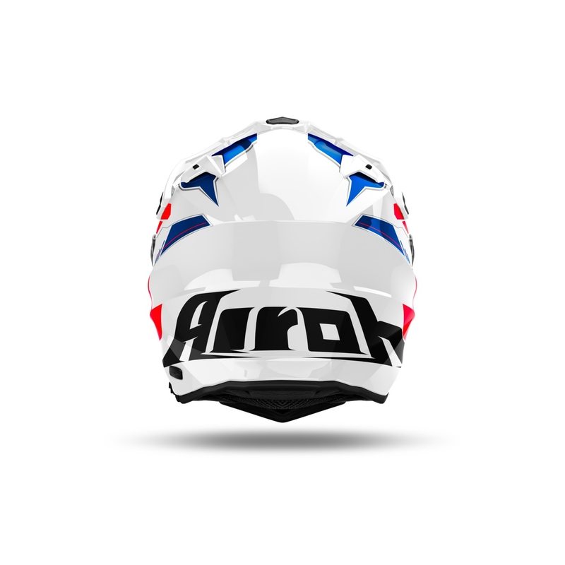 Enduro prilba Airoh Commander 2 Reveal lesklá modro-červená