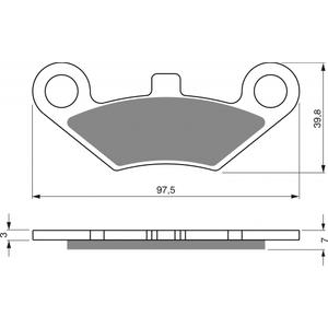 Brzdové obloženie GOLDFREN 284 AD  OFF-ROAD FRONT