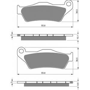 Brzdové obloženie GOLDFREN 292 S33 STREET Zadná