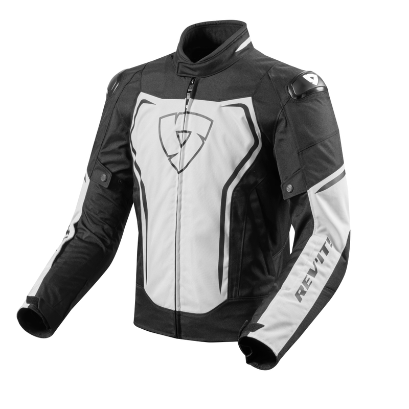 Bunda na motocykel Revit Vertex bielo-čierna výpredaj