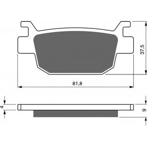 Brzdové obloženie GOLDFREN 287 S3