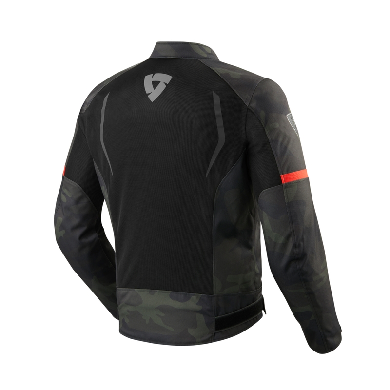 Bunda na motocykel Revit Torque čierno-zelená camouflage výpredaj