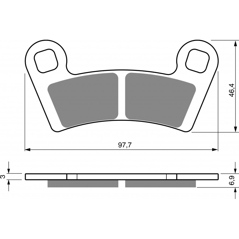 Brzdové obloženie GOLDFREN K5