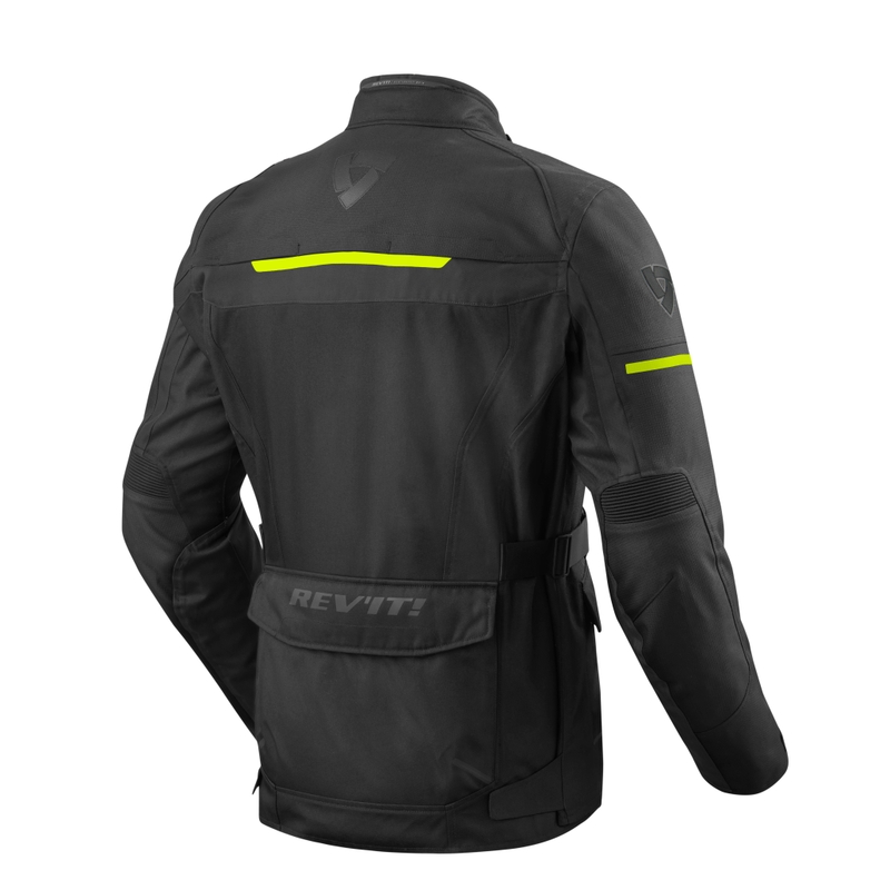 Bunda na motocykel Revit Safari 3 čierno-neónovo žltá výpredaj