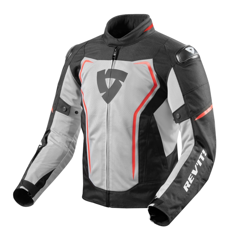 Bunda na motocykel Revit Vertex air čierno-červená výpredaj