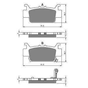 Brzdové obloženie GOLDFREN 382 AD