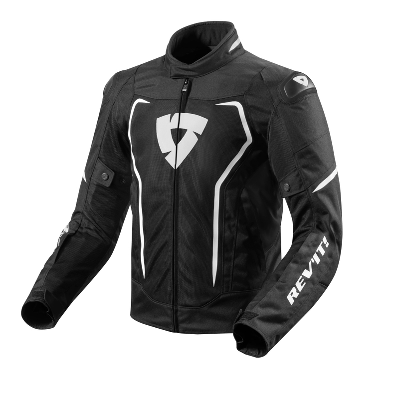 Bunda na motocykel Revit Vertex air čierno-biela