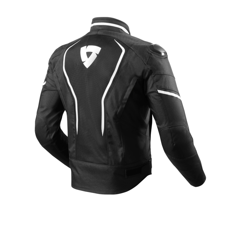 Bunda na motocykel Revit Vertex air čierno-biela