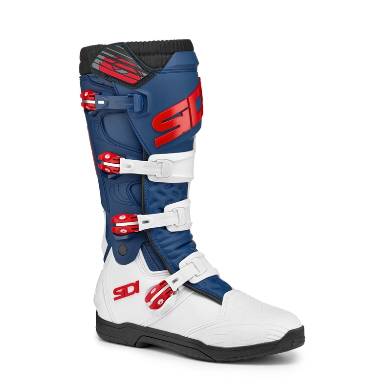 Motocyklové topánky SIDI X POWER SC bielo-modro-červené