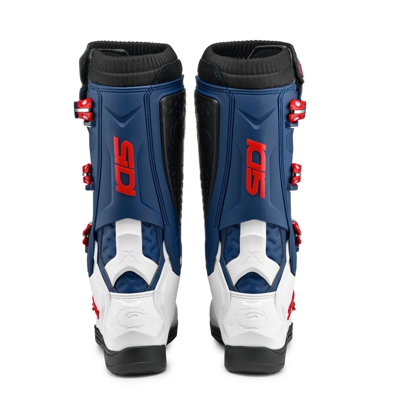 Motocyklové topánky SIDI X POWER SC bielo-modro-červené