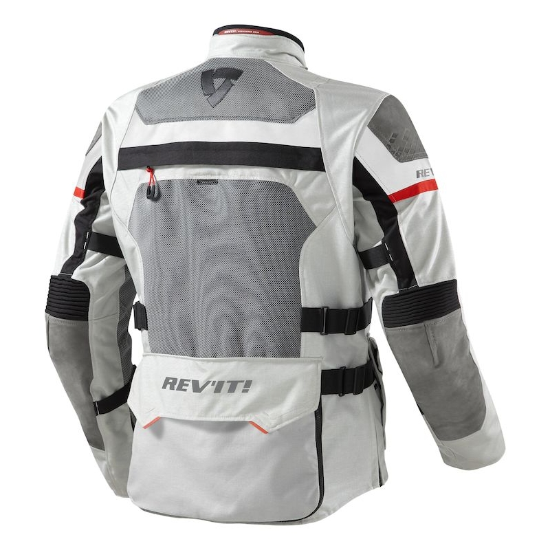 Bunda na motocykel Revit Cayenne Pro svetlo šedo-červená výpredaj