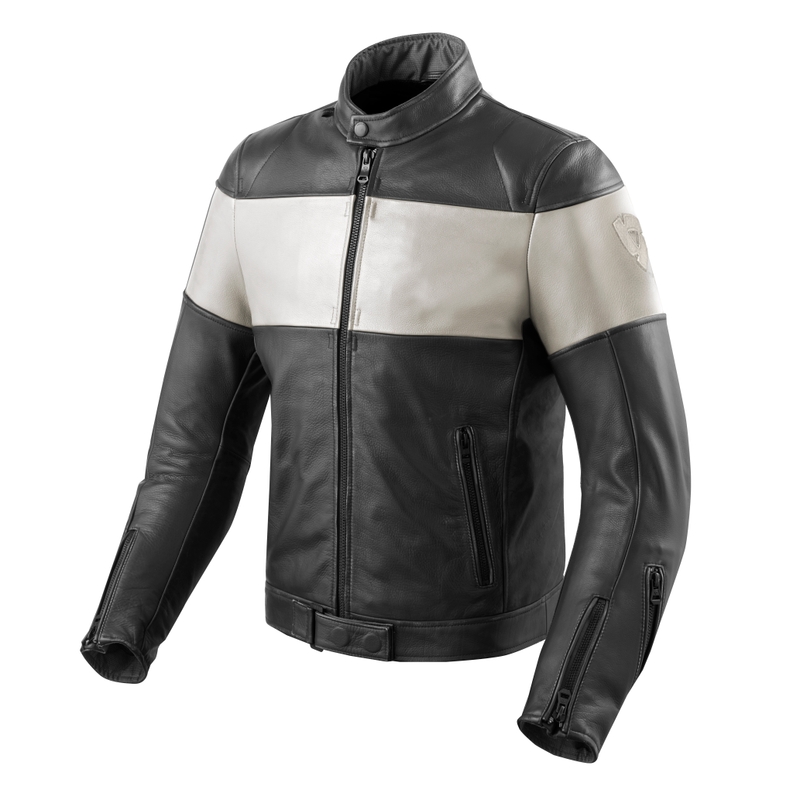 Bunda na motocykel Revit Nova Vintage čierno-biela