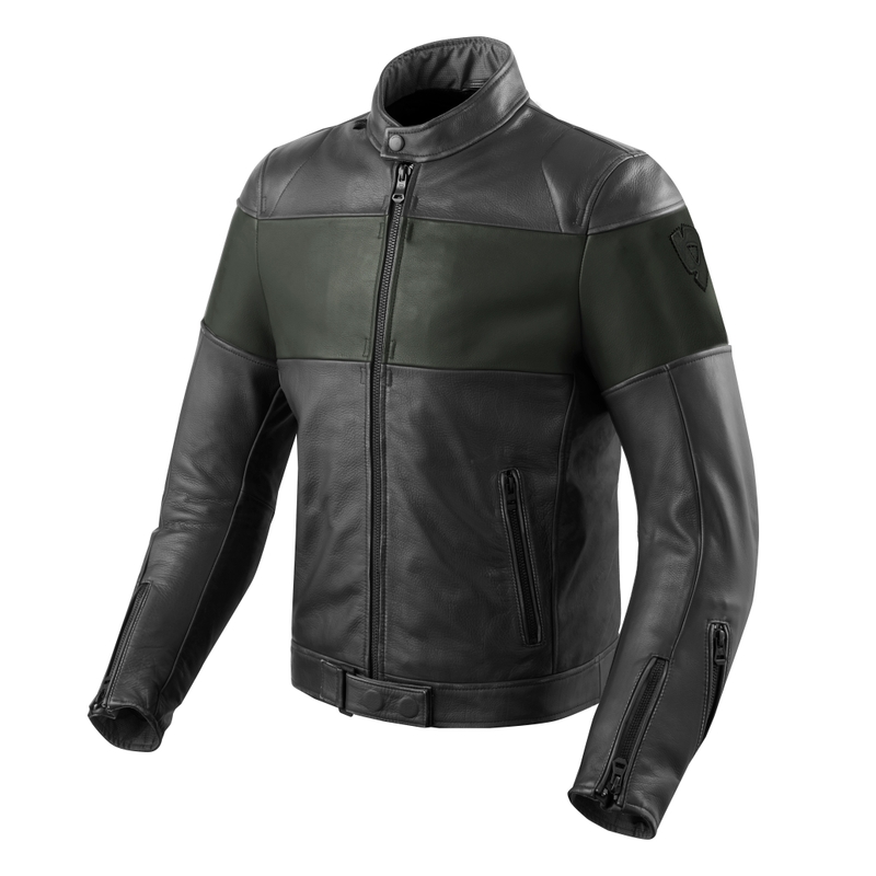 Bunda na motocykel Revit Nova Vintage čierno-tmavo zelená