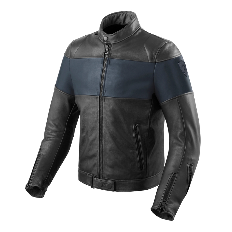 Bunda na motocykel Revit Nova Vintage čierno-modrá
