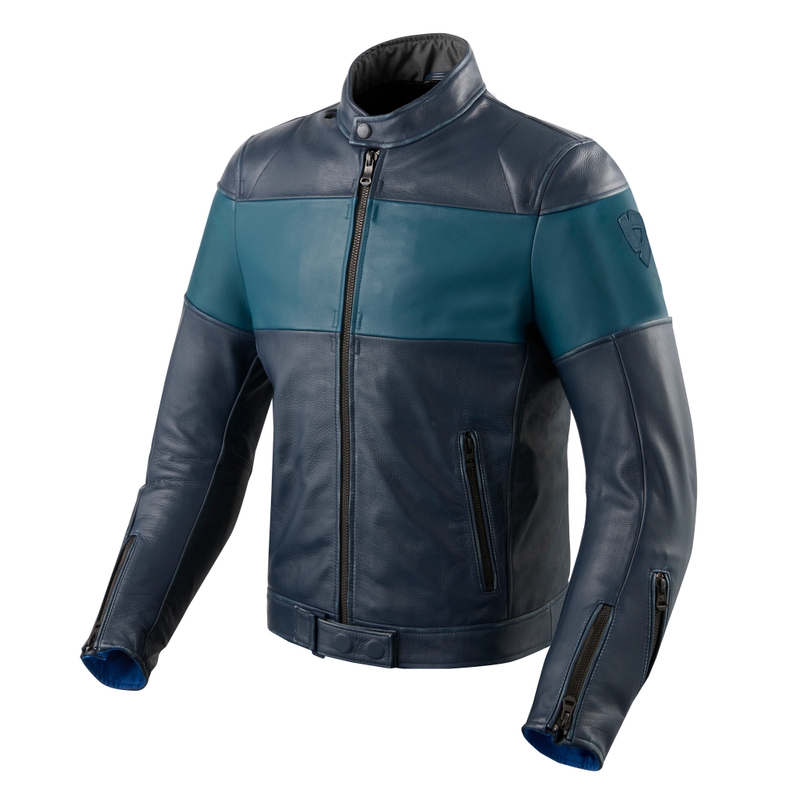 Bunda na motocykel Revit Nova Vintage modrá