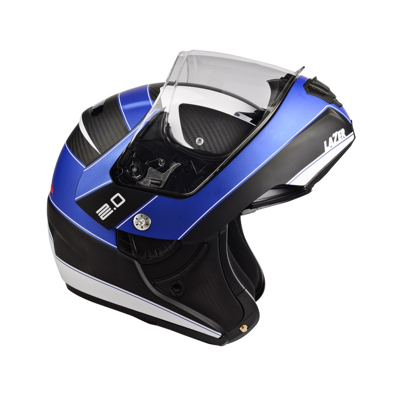 Prilba Lazer Monaco Evo - 2.0 Pure Carbon čierno-modro-biela