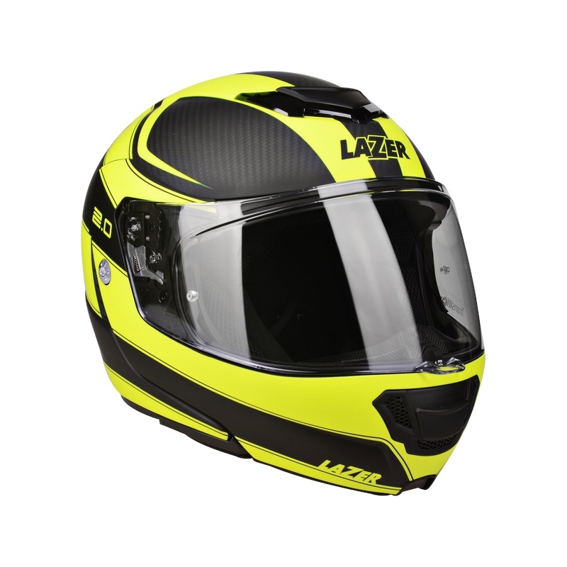 Prilba Lazer Monaco Evo - 2.0 Pure Carbon čierno-fluo žltá