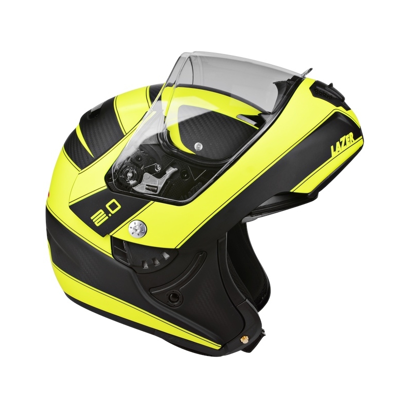 Prilba Lazer Monaco Evo - 2.0 Pure Carbon čierno-fluo žltá