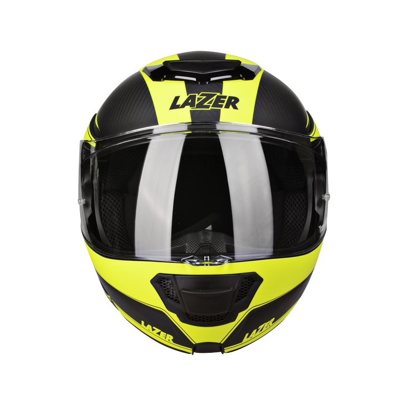 Prilba Lazer Monaco Evo - 2.0 Pure Carbon čierno-fluo žltá