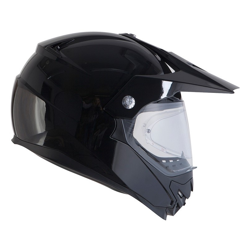 Enduro prilba Ozone MXT-01 Pinlock Ready čierna lesklá