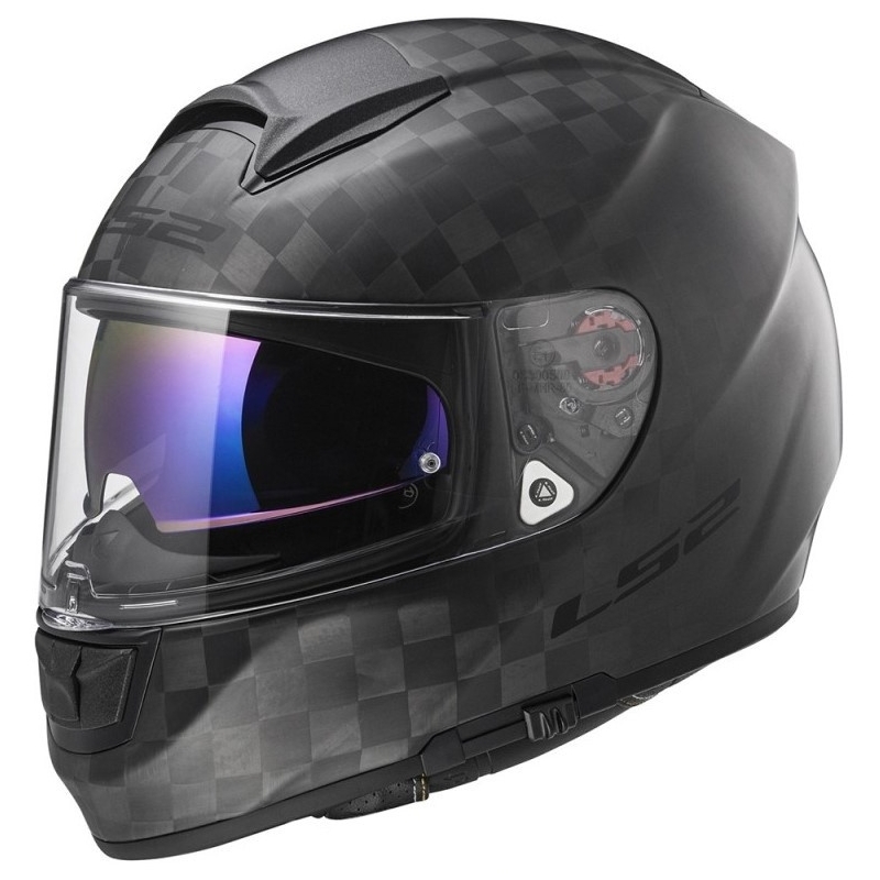 Prilba na motocykel LS2 FF397 Vector Solid Carbon čierna matná výpredaj