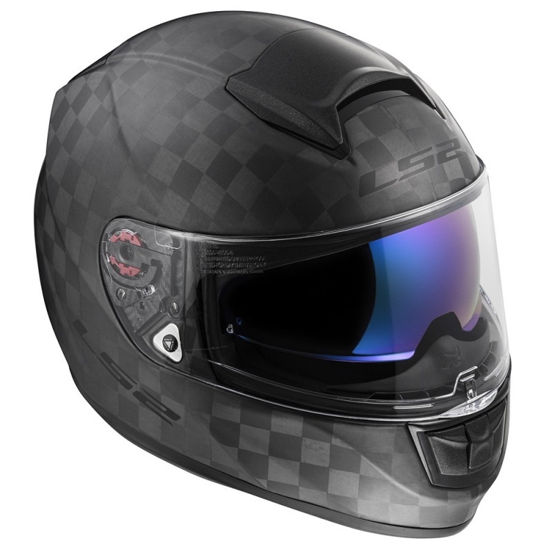 Prilba na motocykel LS2 FF397 Vector Solid Carbon čierna matná výpredaj