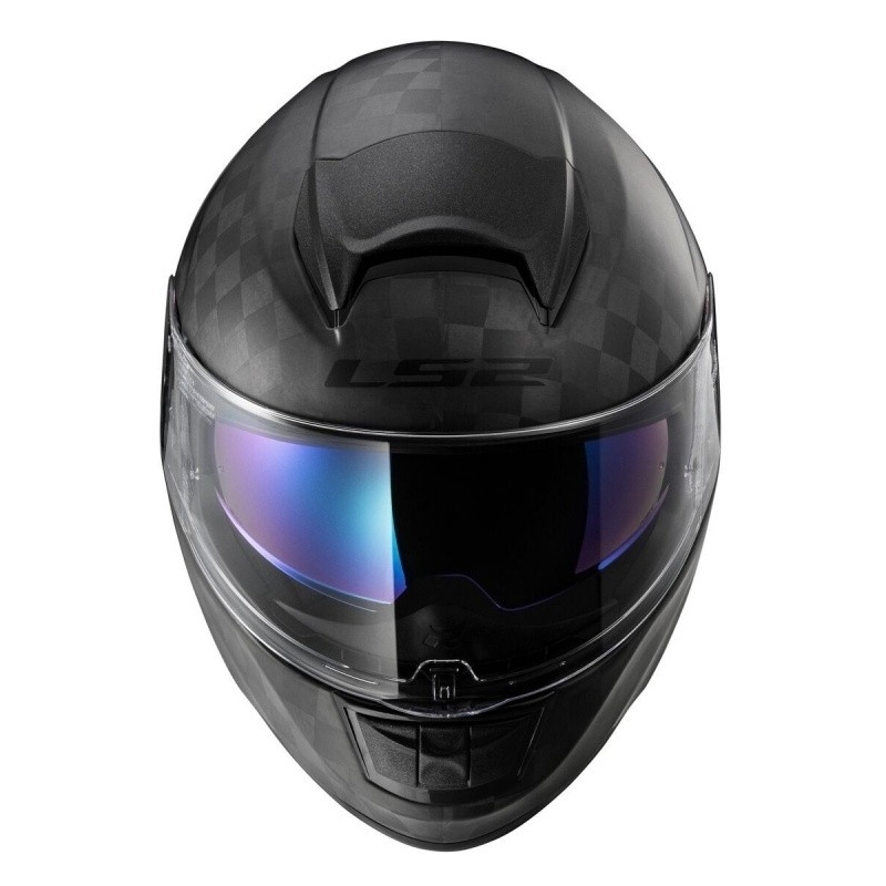Prilba na motocykel LS2 FF397 Vector Solid Carbon čierna matná výpredaj