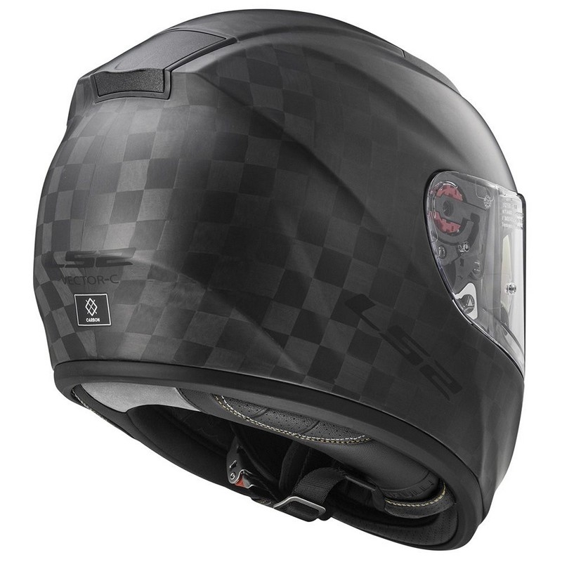 Prilba na motocykel LS2 FF397 Vector Solid Carbon čierna matná výpredaj
