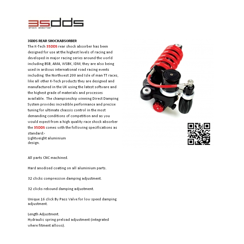 Zadný centrálny  tlmič K-TECH DDS PRO