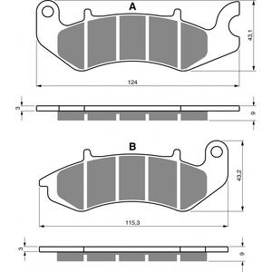 Brzdové obloženie GOLDFREN 393 S3