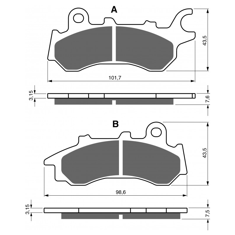 Brzdové obloženie GOLDFREN AD  STREET