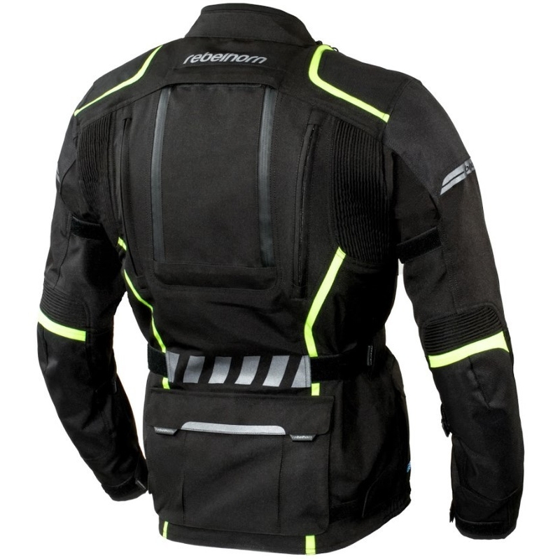 Moto bunda Rebelhorn Hiker II čierno-fluorescenčno-žltá výpredaj