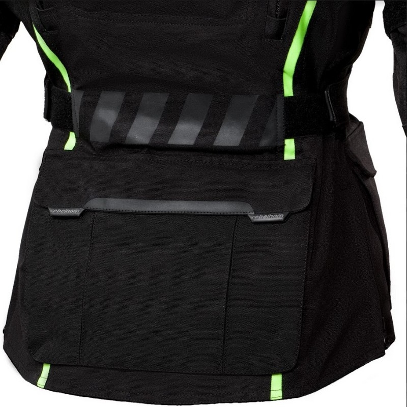 Dámska moto bunda Rebelhorn Hiker II čierno-fluorescenčno-žltá výpredaj