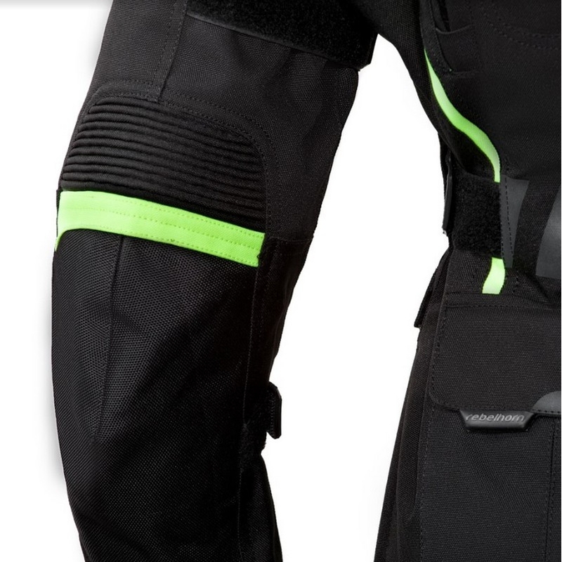 Dámska moto bunda Rebelhorn Hiker II čierno-fluorescenčno-žltá výpredaj
