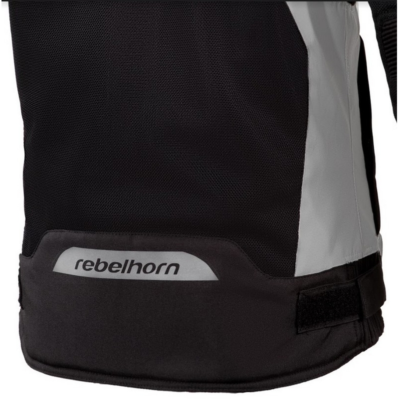 Dámská moto bunda Rebelhorn Hiflow III strieborno-čierna výpredaj