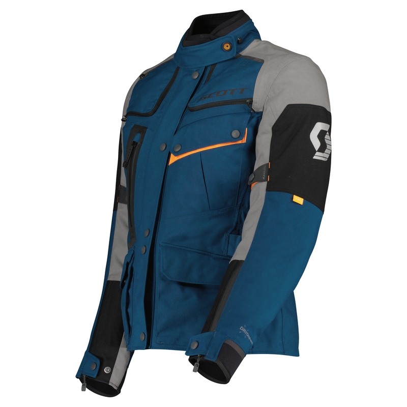 Dámska bunda na motorku SCOTT VOYAGER DRYO modro-šedá