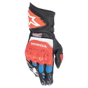 Rukavice na motorku Alpinestars GP PRO R 3 Honda kolekcia 2024 čierno-červeno fluo-modro-biele