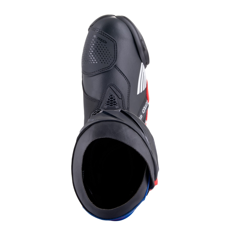Topánky na motorku Alpinestars Supertech R Honda čierno-červeno fluo-modro-biele