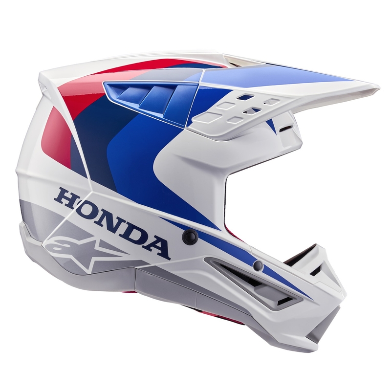 Motokrosová prilba Alpinestars S-M5 Honda kolekcia bielo-modro-červená
