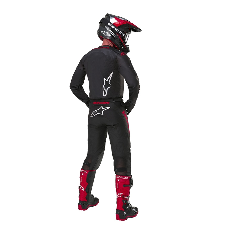 Motokrosový dres Alpinestars Racer Iconic Honda kolekcia čierno-červený